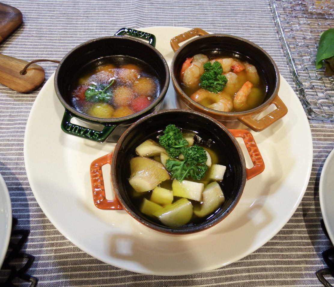 ストウブミニココットでアヒージョ。おうちバル風晩ごはん : 鍋好きの