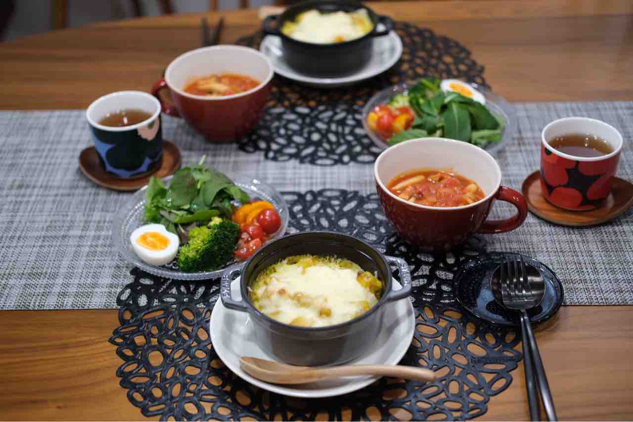 ストウブ12cmでグラタンの晩ごはん : 鍋好きのごはん日記。 