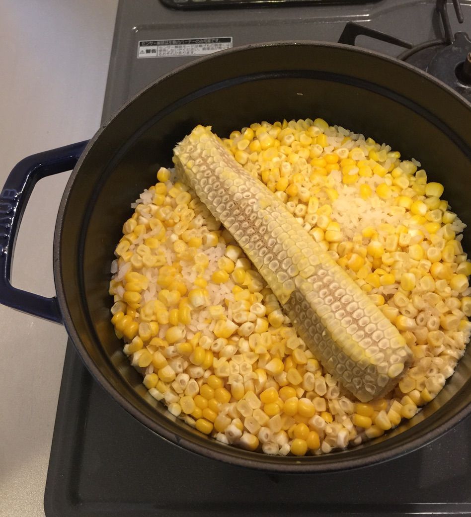 ストウブでとうもろこしごはん 鍋好きのごはん日記 Powered By ライブドアブログ