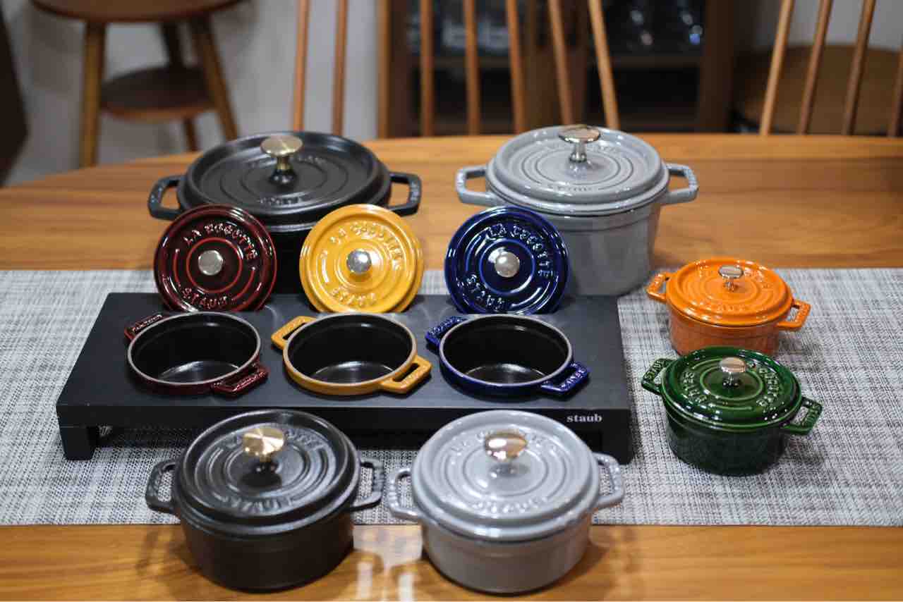 さら　ストウブ　旧型　16㎝　グレー　美品です ストウブ 旧16cm グレー