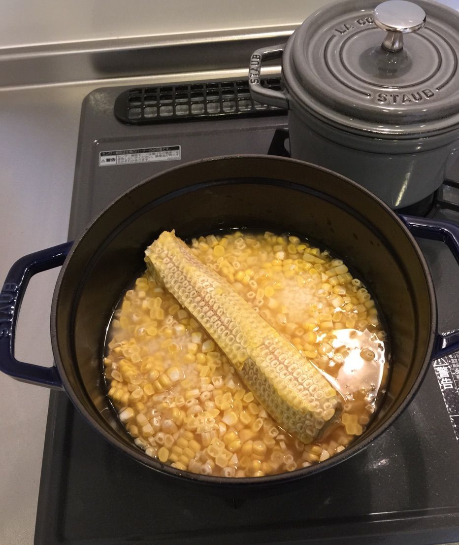 ストウブでとうもろこしごはん 鍋好きのごはん日記 Powered By ライブドアブログ