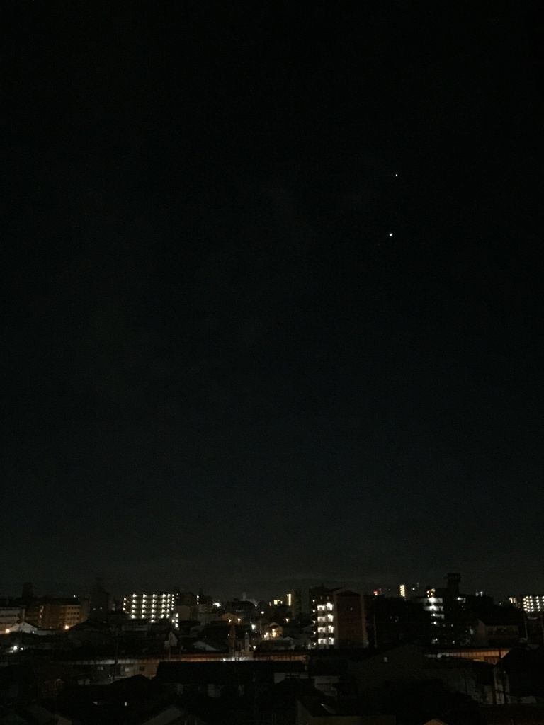 明け方の東の空の明るい星 Illust Vento Sopra Kumiko