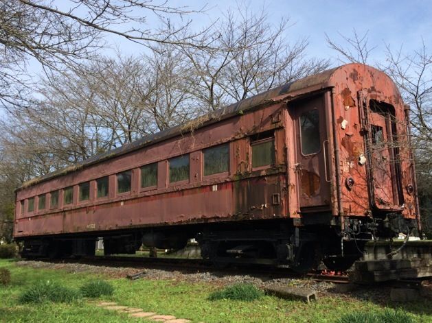 樽見鉄道オハフ800形客車オハフ802 プレート銘板鉄道部品