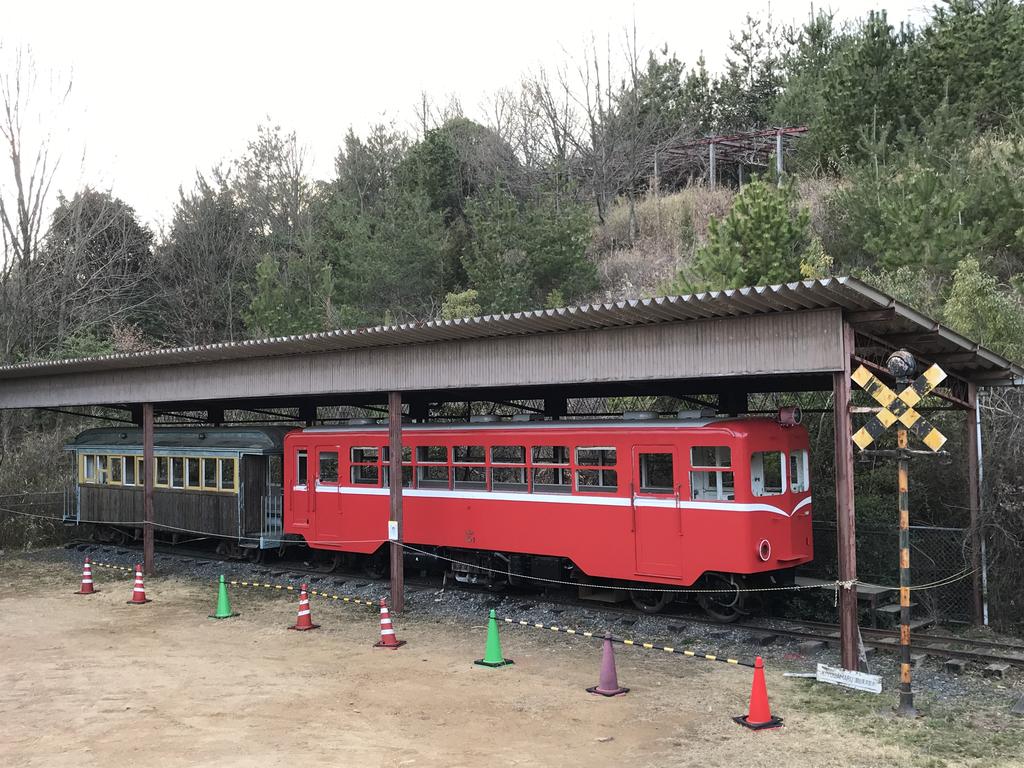 井原】井笠鉄道ホジ101＋ホハ8/経ケ丸グリーンパーク : 保存車めぐりの記録