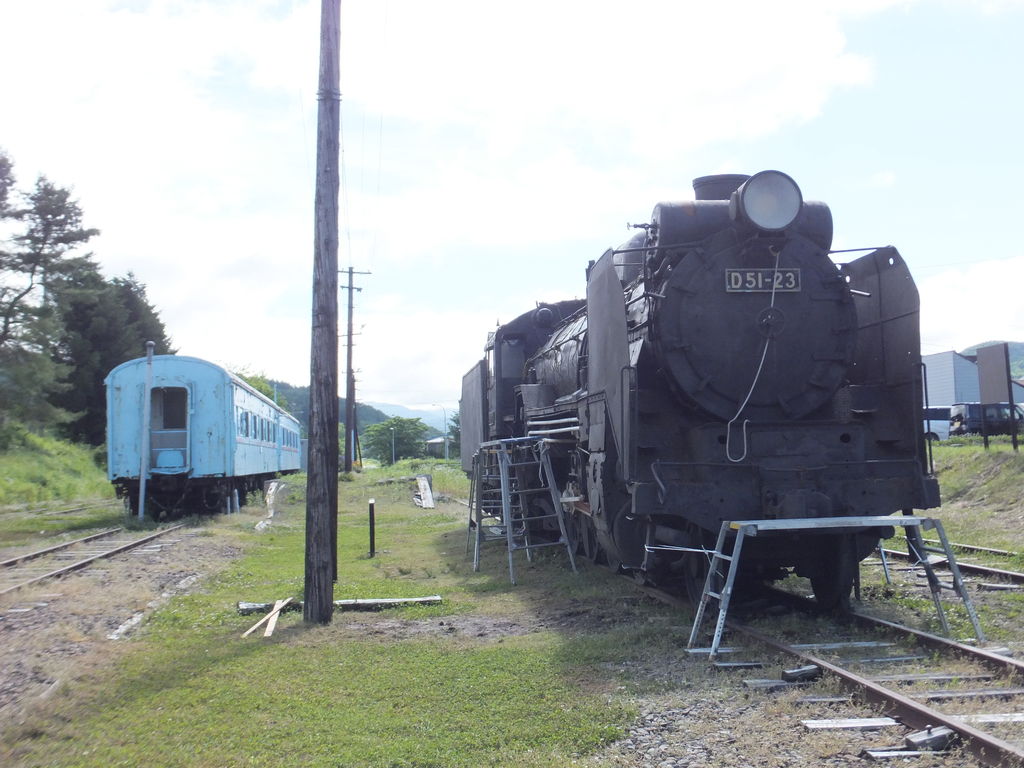 平取】D51-23とスハフ42-519+スハ45-37 振内鉄道記念館 : 保存車 平取】D51-23とスハフ42-519+スハ45-37 振内鉄道記念館 : 保存車