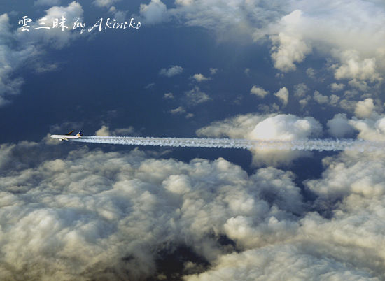 上から見た飛行機雲 雲三昧 雲と空の記録と独り言 上から見た飛行機雲 雲三昧 雲と空の記録と独り言