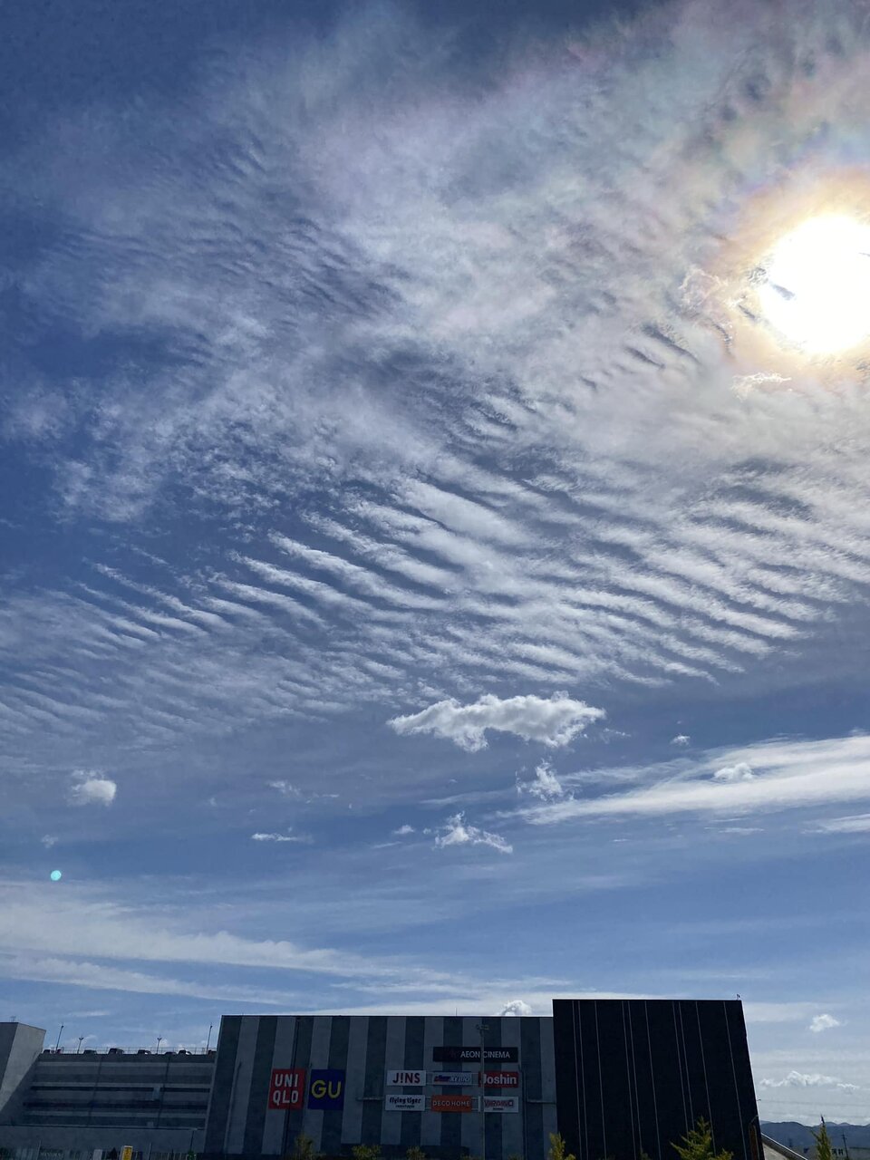 巻積雲の波状雲と光環・彩雲 : 雲三昧 -雲と空の記録と独り言-