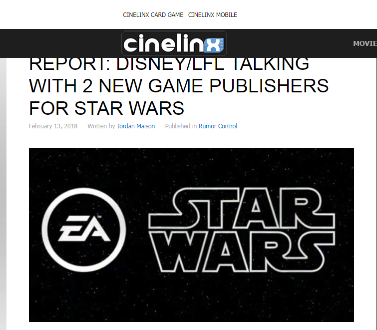 ディズニーがswゲーム制作の新パートナーを探し中 の噂 Star Wars Galaxy Of Heroes スター ウォーズ 銀河の英雄 攻略 考察 ディズニーがswゲーム制作の新パートナーを探し中 の噂 Star Wars Galaxy Of Heroes スター ウォーズ 銀河の英雄 攻略 考察