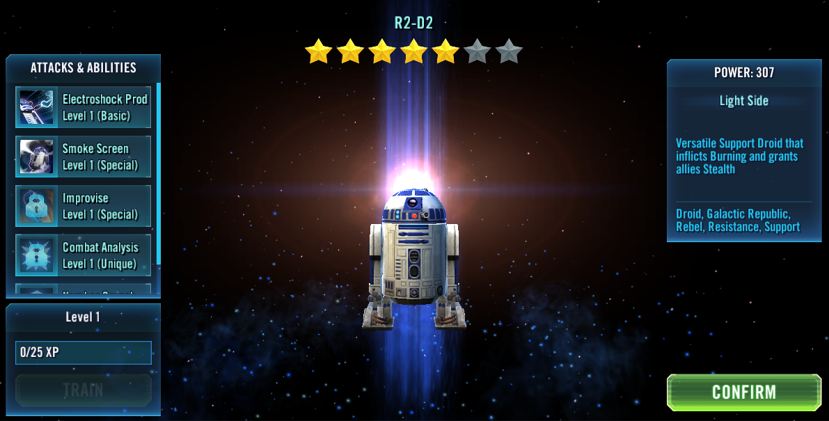 R2 D2入手に向けた心構え Star Wars Galaxy Of Heroes スター ウォーズ 銀河の英雄 攻略 考察 R2 D2入手に向けた心構え Star Wars Galaxy Of Heroes スター ウォーズ 銀河の英雄 攻略 考察