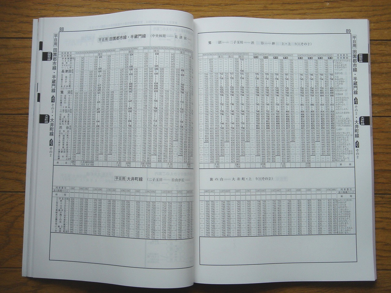 東急電車時刻表 2007年4月5日ダイヤ改正号 / 金沢書店 / 古本