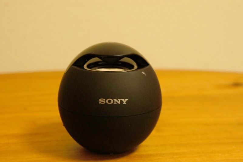 SONY ワイヤレススピーカー 球形 黒 お出かけスピーカーはこれで決定 (レビュー2 SONY SRS-BTV5 Bluetooth