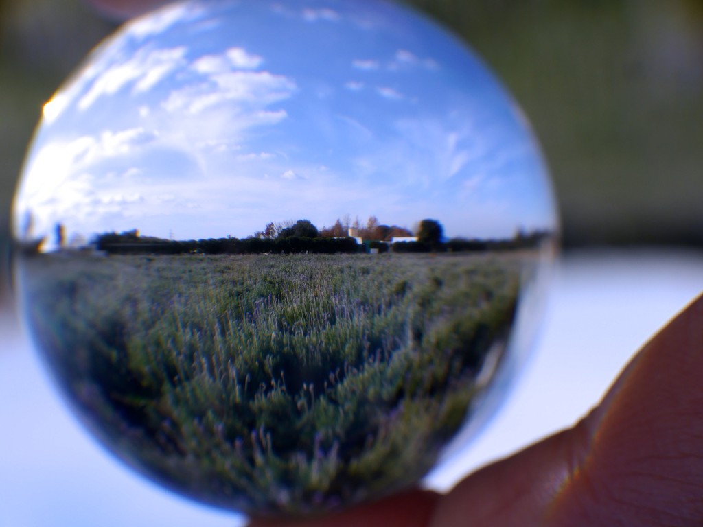 ガラス球に閉じ込めた まぁるい世界 クピの蒼い風