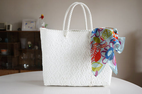 レトラ メルカドバッグ ホワイト メルカドバッグ | 白に夢中！ | Letra