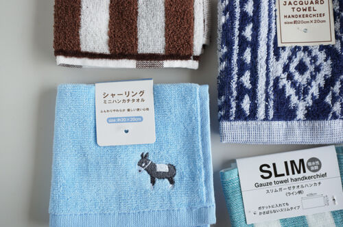 100均seriaで買った夫用のミニタオルはロバの刺繍がお気に入り 暮らしとわたし 50代からシンプルライフ