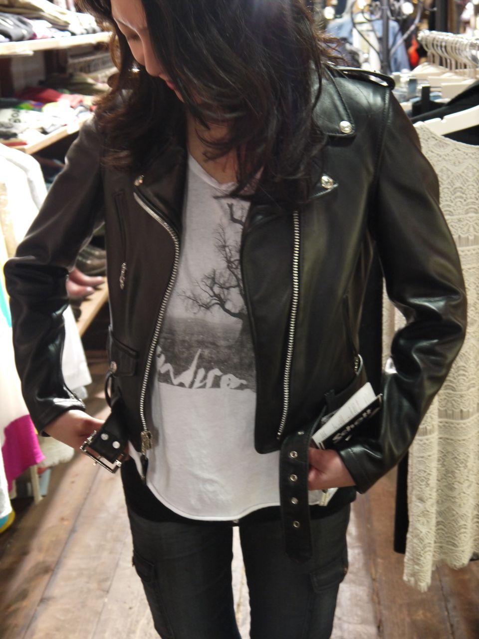 未使用級✨ショット レディーガガ着用 ダブルライダース ワンスター ラムレザー 未使用級✨ショット レディーガガ着用 ダブルライダース ワンスター