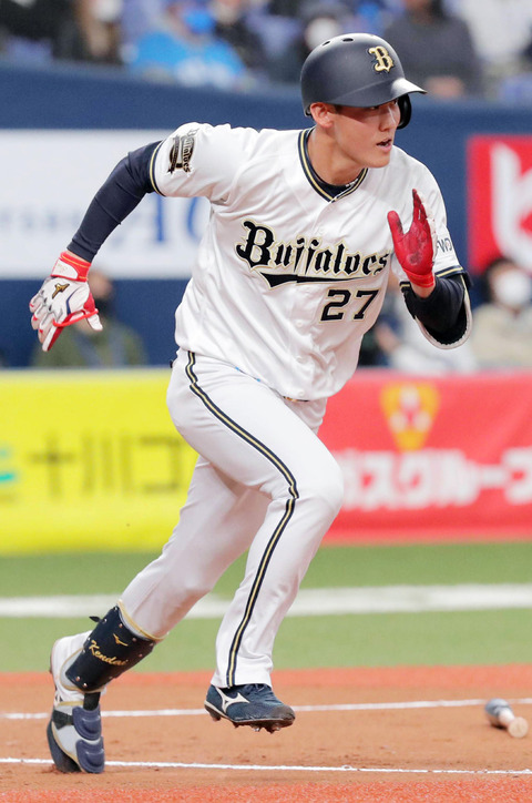 オリックス元謙太(21) .232(207-48) 1本 18打点 9四球 42三振 OPS.534