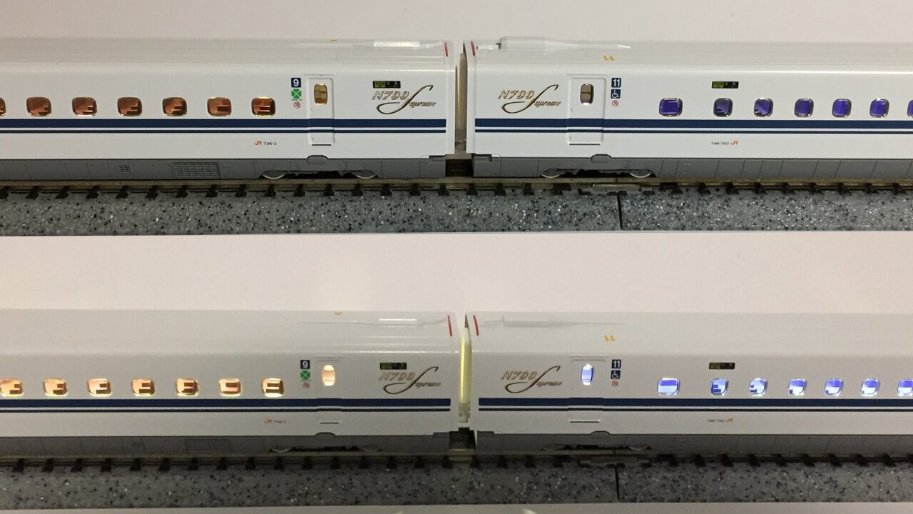 kato n700a 室内灯付き　基本セット　4両 kato n700a 室内灯付き 基本セット 4両 KATO鉄道模型