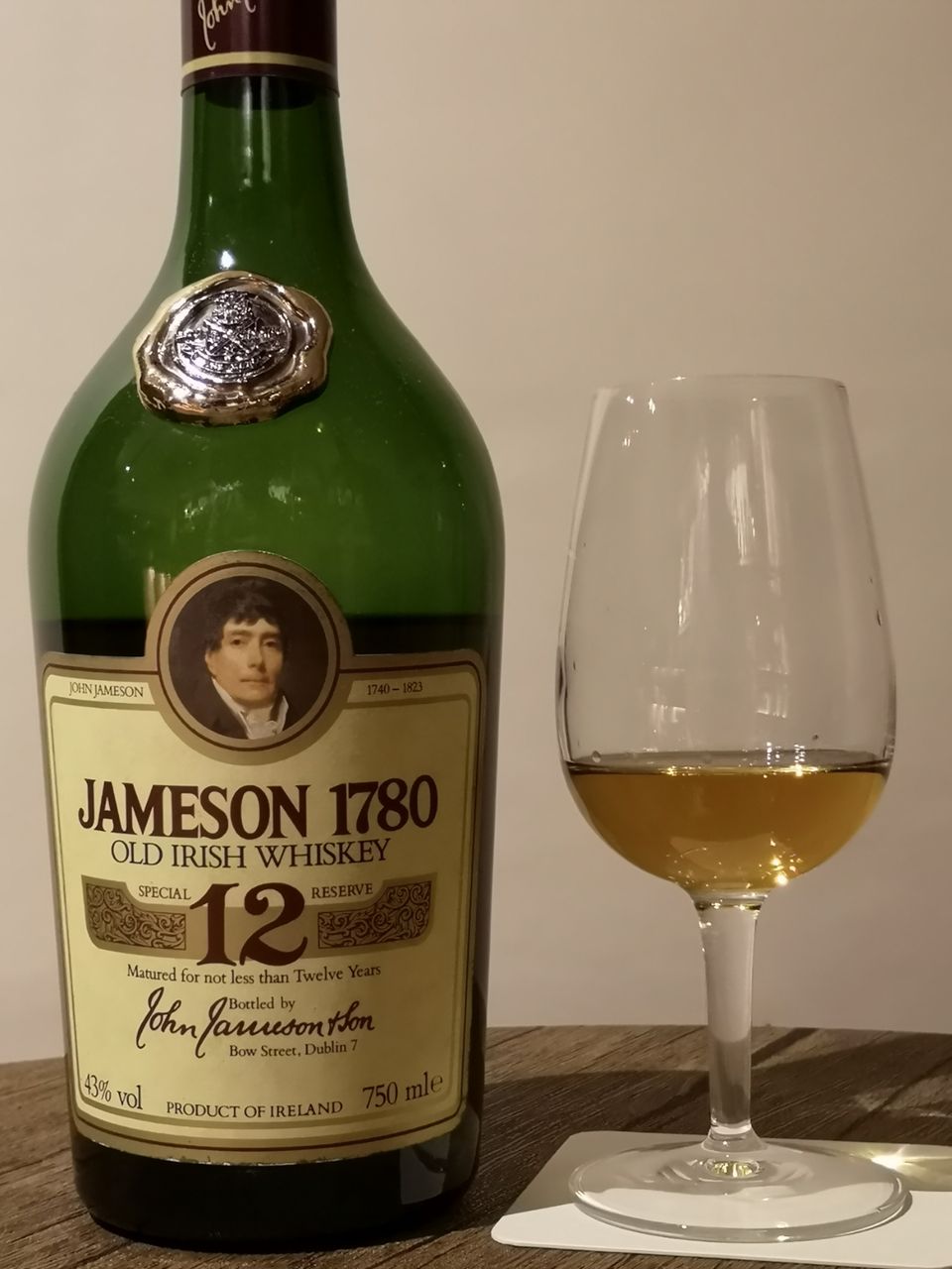 ジェムソン 1780 12年 1980年代流通 43% : くりりんのウイスキー置場 ジェムソン 1780 12年 1980年代流通 43% : くりりんのウイスキー置場