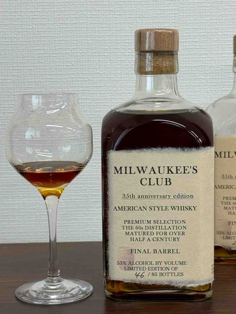 MILWAUKEE'S CLUB 35周年記念 2025ウイスキー 19yo ミルウォーキーズ クラブ 35周年記念 アメリカンスタイルウイスキー 53