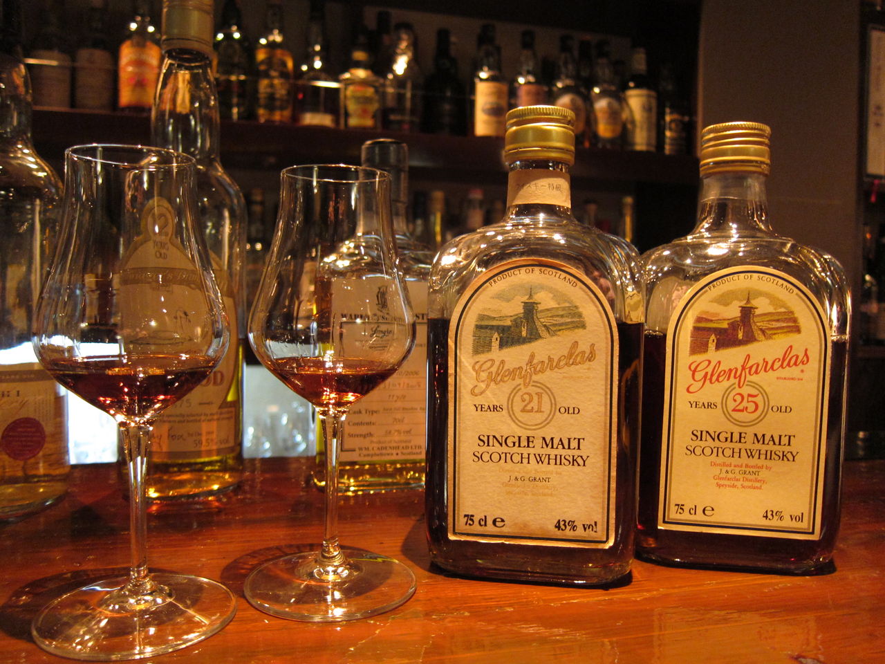 グレンファークラス 21年 角瓶 1980年代後期流通 43% : くりりんの
