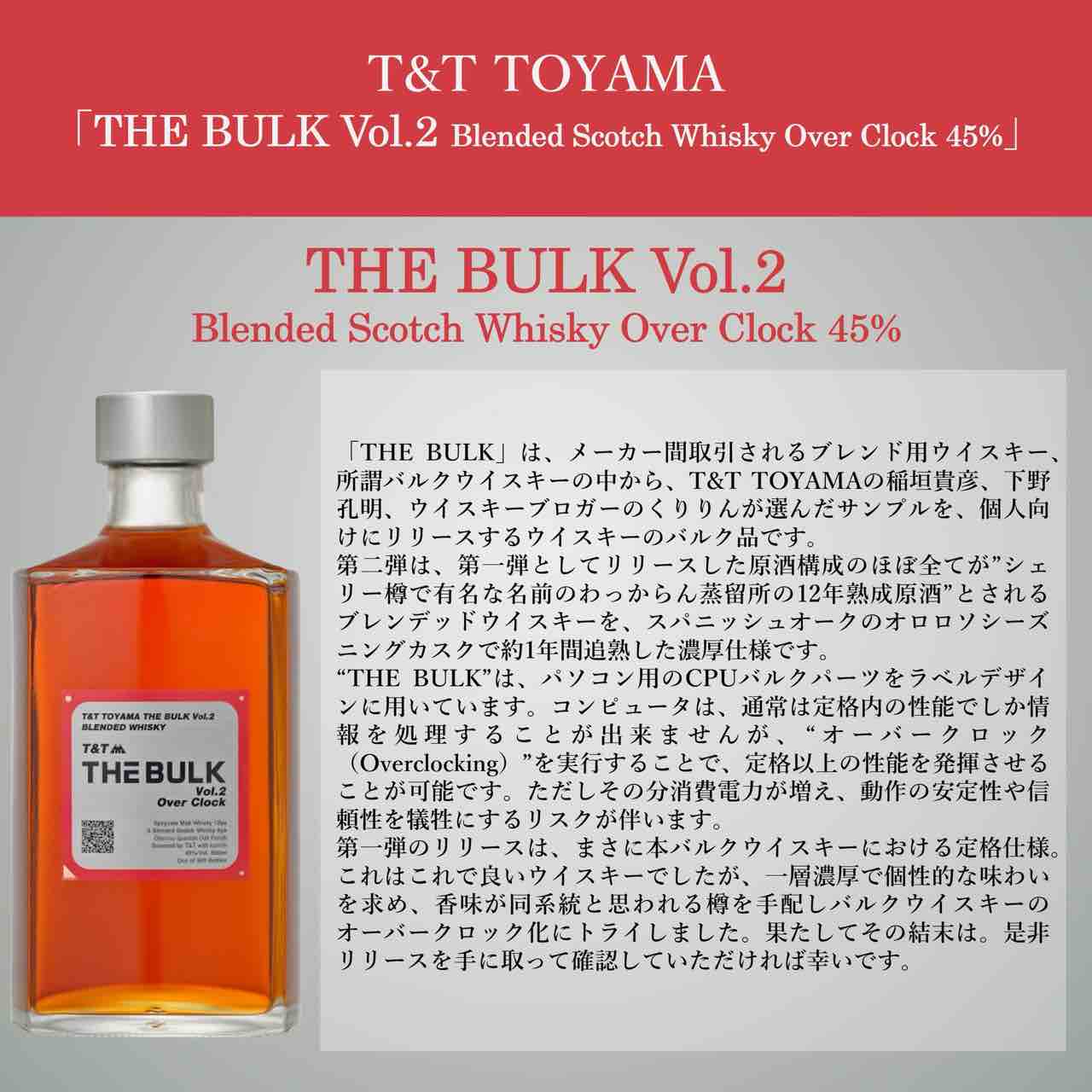T&T TOYAMA ザ・バルク Vol.2 オーバークロック 45% : くりりん T&T TOYAMA ザ・バルク Vol.2 オーバークロック 45% : くりりん