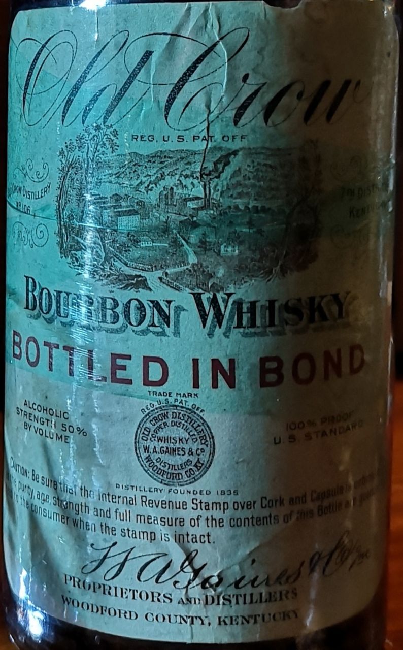 オールドクロウ 1912年蒸留 100プルーフ 禁酒法前 : くりりんの オールドクロウ 1912年蒸留 100プルーフ 禁酒法前 : くりりんの