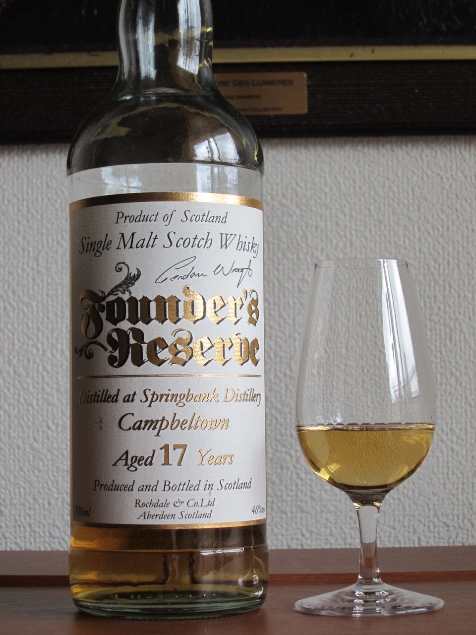 スプリングバンク 17年 ファウンダーズリザーブリザーブ ゴールド 46