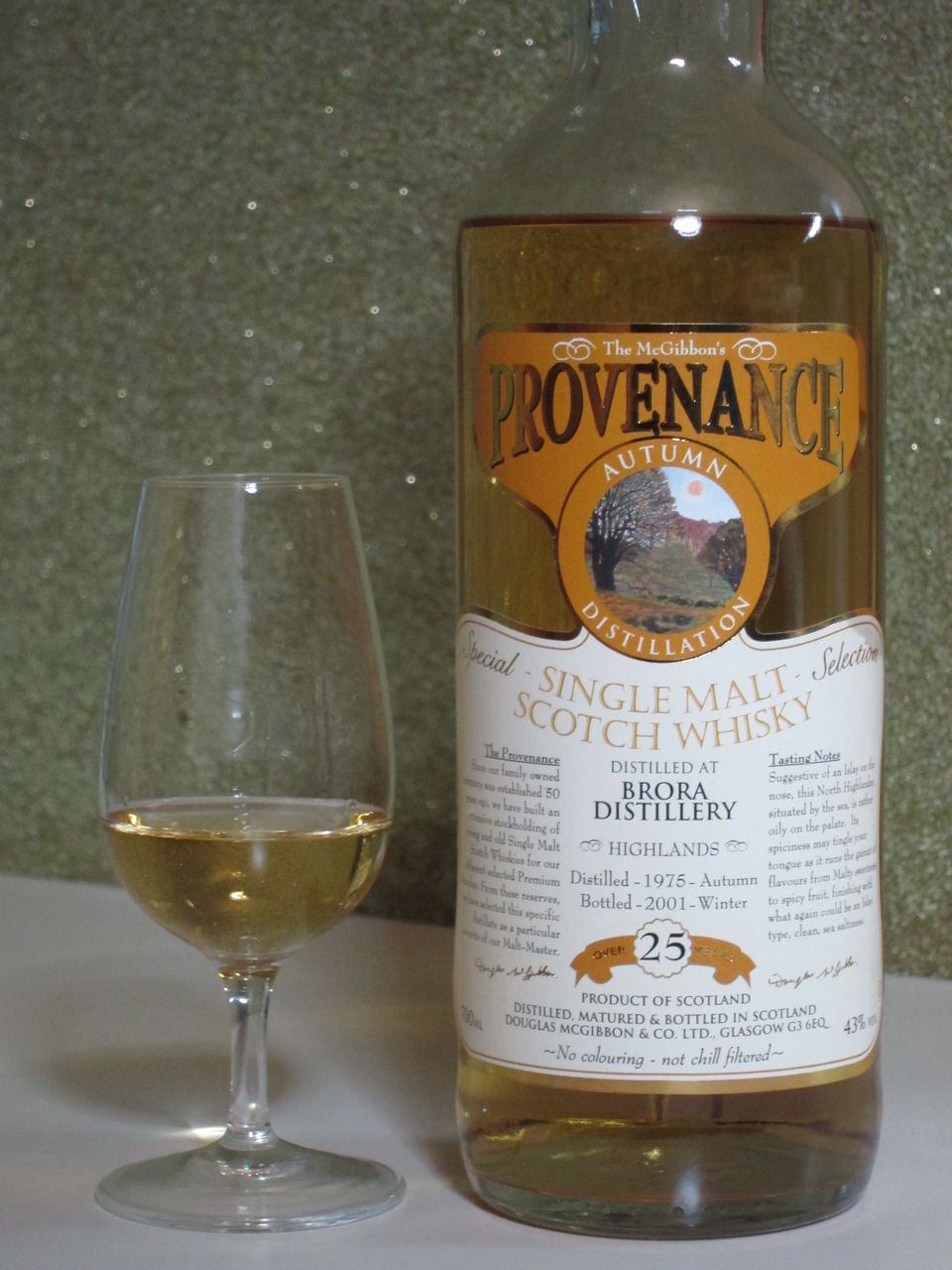 【空き瓶・箱あり】ブローラ25年　PROVENANCE 　1975ー2001 ブローラ 25年 1975-2001 プロヴェナンス 43% : くりりんのウイスキー置場