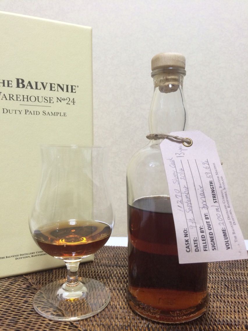 バルヴェニー蒸留所限定ハンドボトリング Cask#11270 シェリ バルヴェニー蒸留所限定ハンドボトリング Cask#11270 シェリ