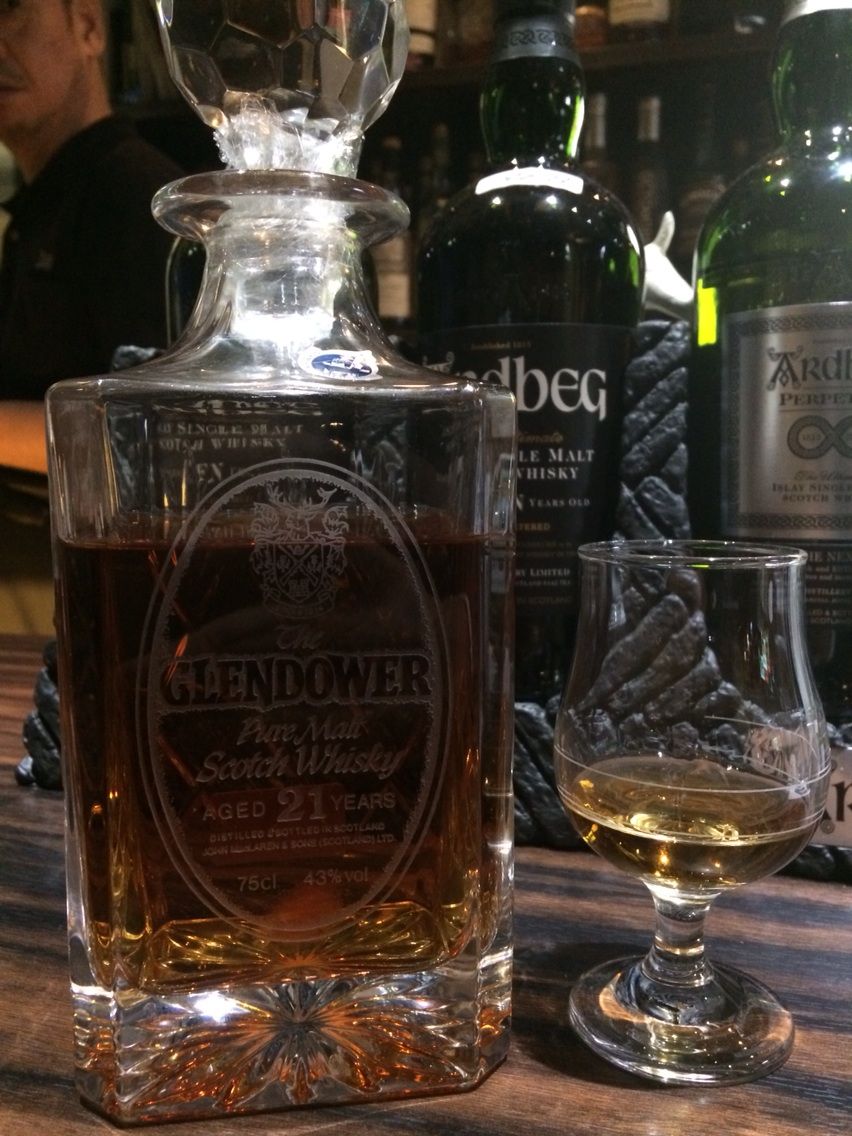 GLENDOWER 21年 スコッチウイスキー グレンダワー21年 ピュアモルトウイスキー 1990年代流通 : くり