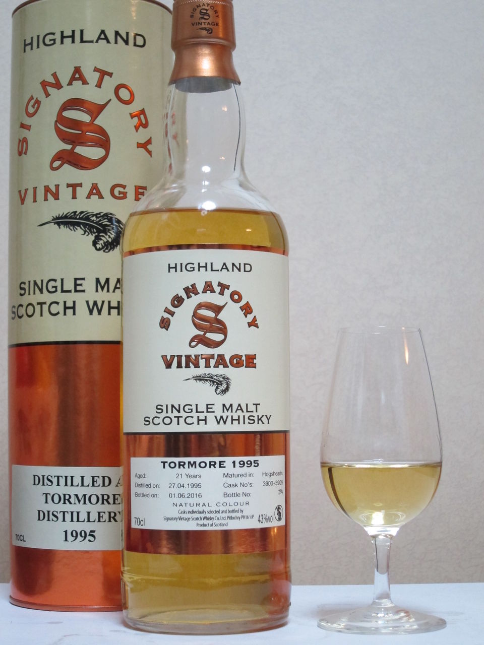 トーモア 21年 1995-2016 シグナトリー 43％ : くりりんのウイスキー置場