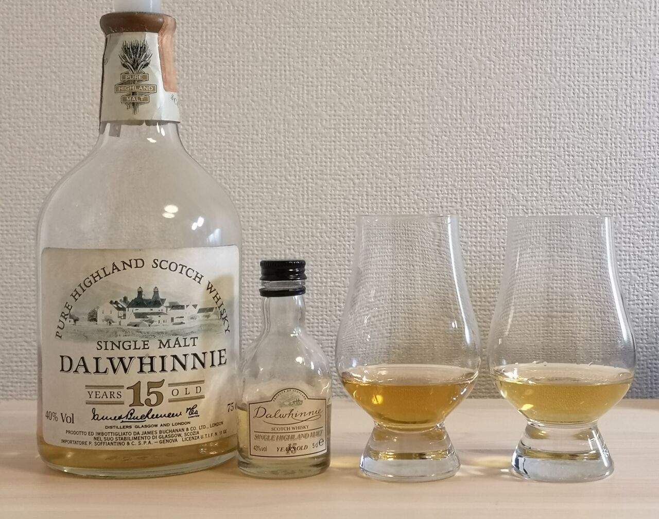 ダルウィニー 15年 1980年代流通 40% PURE HIGHLAND表記 : くりりんの