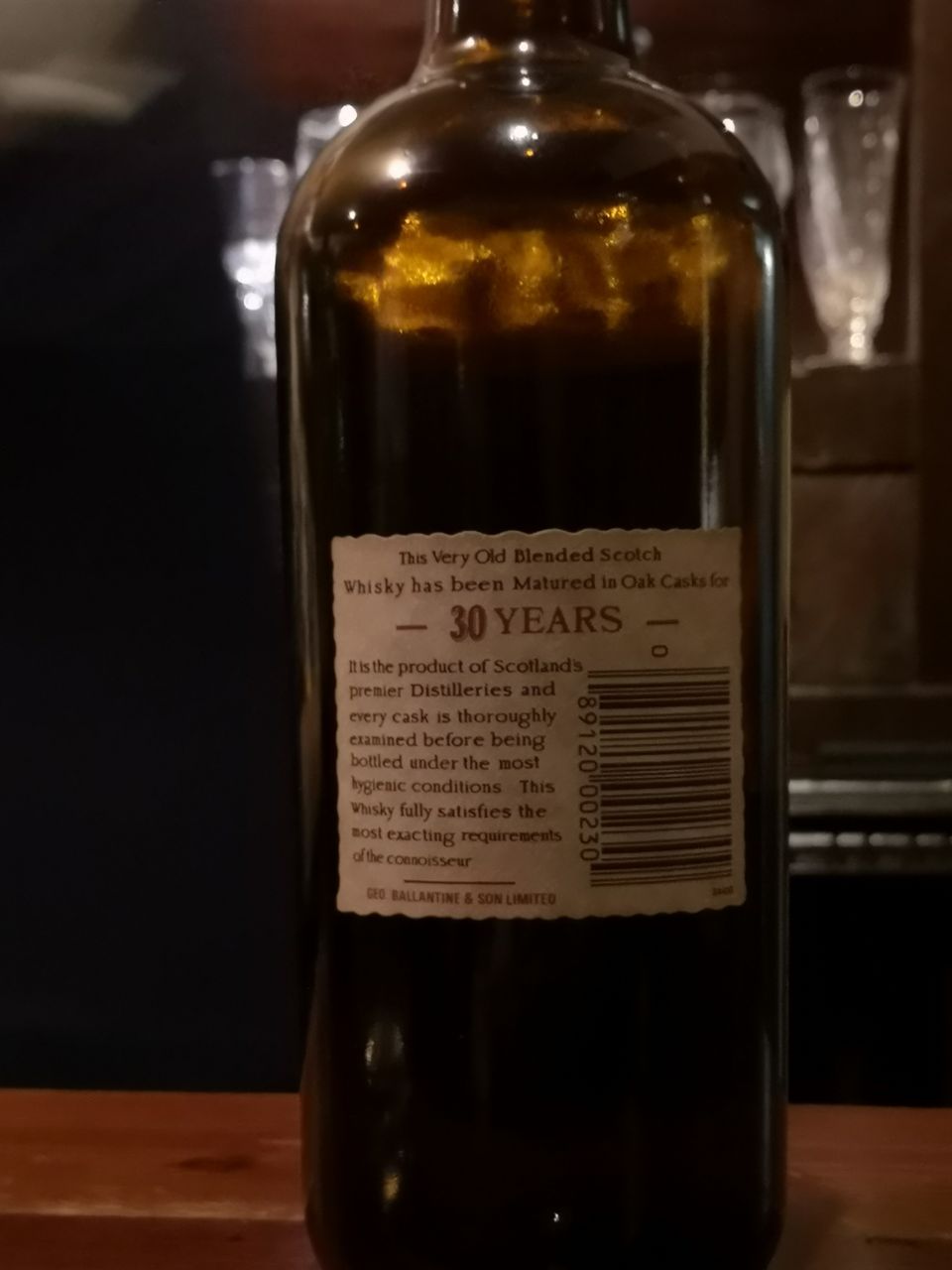 バランタイン 30年 1980年代後期 VERY OLD BLENDED表記 アメリカ バランタイン 30年 1980年代後期 VERY OLD BLENDED表記 アメリカ