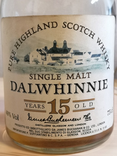 ダルウィニー 15年 1980年代流通 40% PURE HIGHLAND表記 : くり