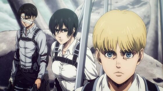 「進撃の巨人」完結編 前編 第二章 感想 終尾エレンに迫る空中戦！リヴァイの決意、ジークVS鎧ライナーと這う車力ピーク。後編がすぐ観たい ...