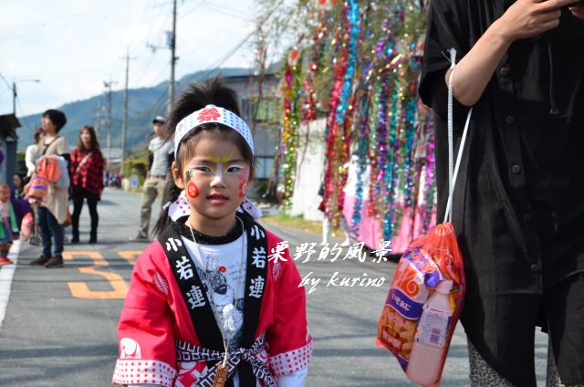 化粧センスは子供のほうが上 久世だんじり祭り 栗野的風景 化粧センスは子供のほうが上 久世だんじり祭り 栗野的風景