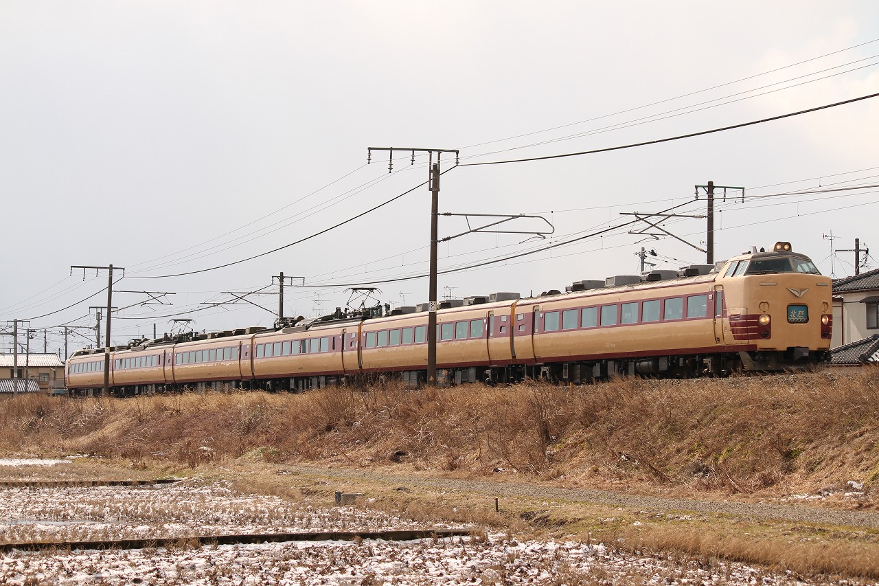 485系T18編成 北越（26．3．6）【荻川～さつき野