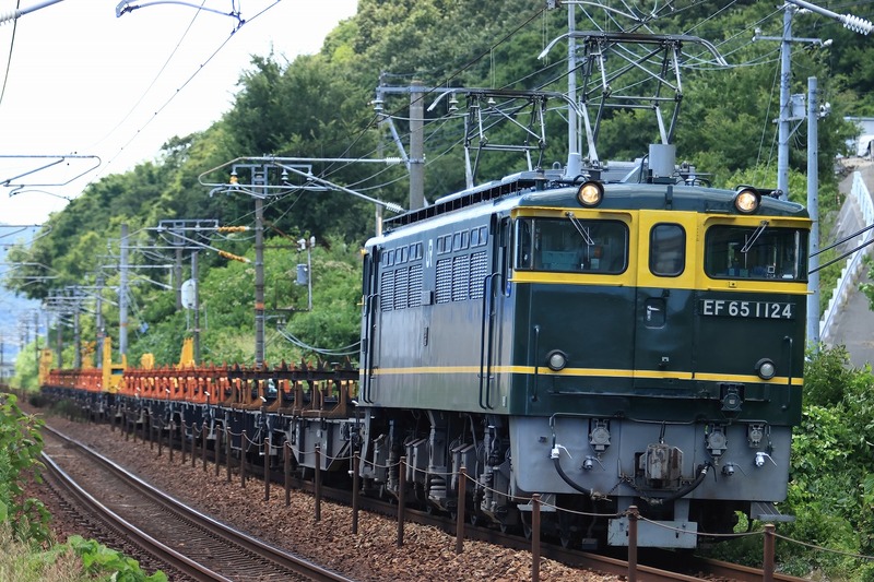 EF65 1124 下関工臨返空（5．8．6） : てんきん定期便（鉄撮記）