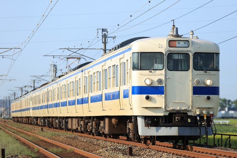415系鋼製車8連（3．9．20） : てんきん定期便（鉄撮記）