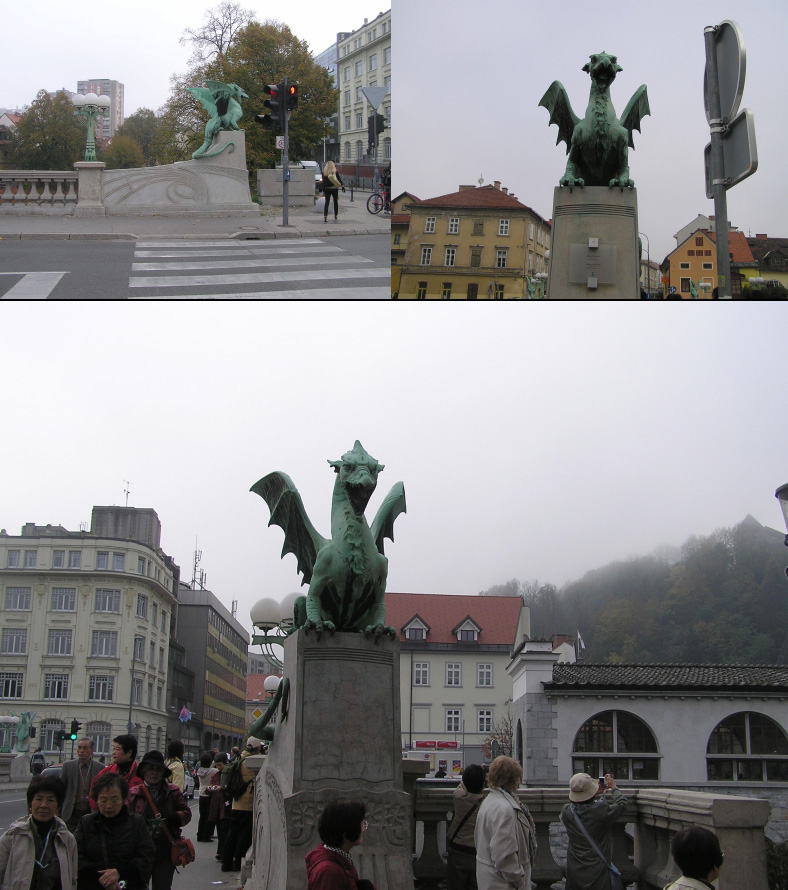 3 クロアチア スロベニアの旅 ニ日目 リュブりアーナ市内観光 大聖堂 竜の橋 三本橋 よろ爺の気まぐれ旅日記
