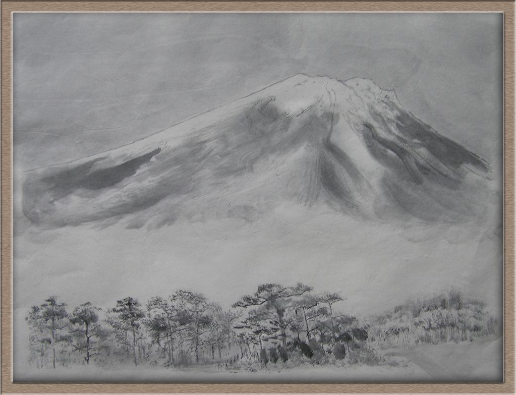 水墨画シリーズ 富士山 四季の花図鑑 水墨画シリーズ 富士山 四季の花図鑑