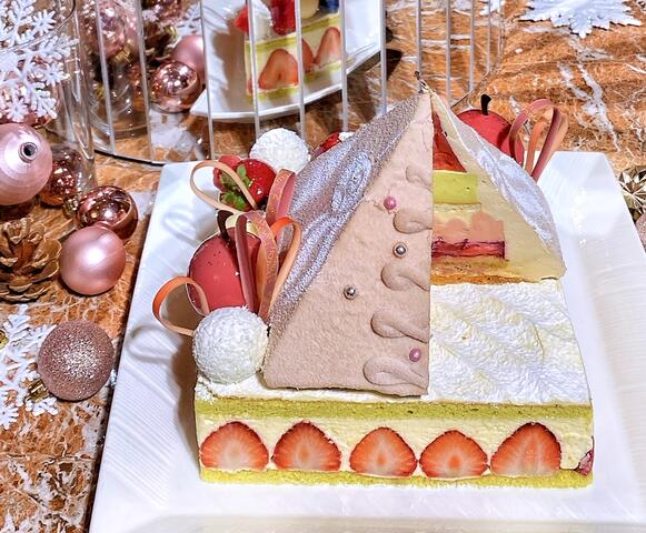 豪華 帝国ホテル大阪の21年クリスマスケーキ 実食 口コミ ブログ くろにゃんの孤高のグルメ だめだめダイエット