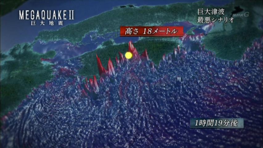 素直に見る世の中。:東京は津波に安全みたい。だが 南海トラフ三連動地震津波は、100m高も夢ではないのかぁ？？？