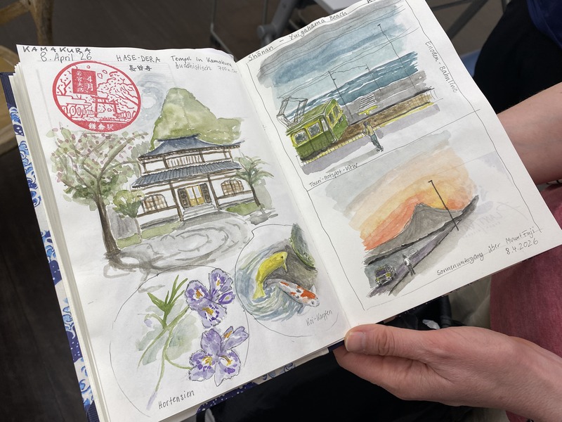 いよいよ明日１３日月曜日が「第７回くろかわ透明水彩画教室作品展」最終日となりま～す！