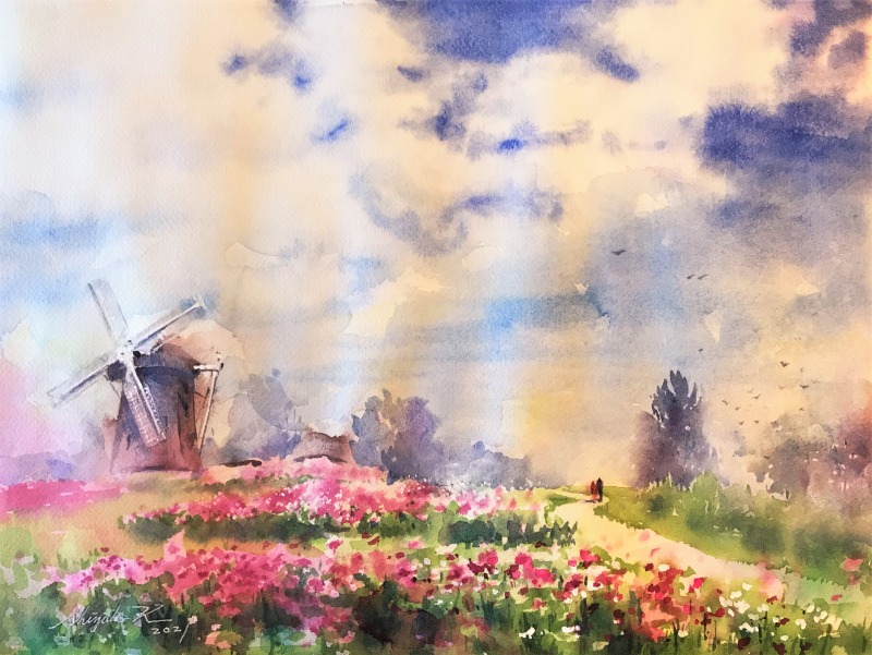 展覧会まであと３日！！「水彩スケッチ二人展」９月１日（水）スタートします🎨