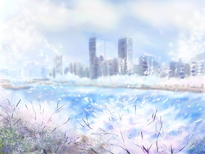 ペンタブレットで水彩画を描いてみました(ペインターエッセンシャルズ7)