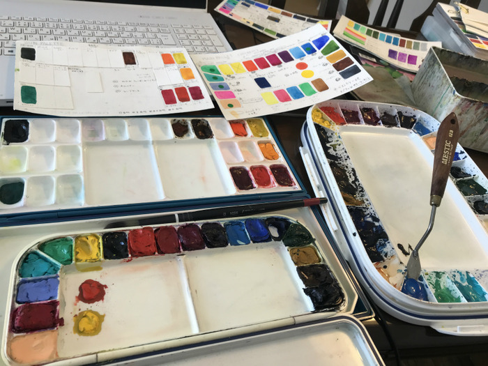 透明水彩パレットを整理する!!【I organized my palette 透明水彩パレットを整理する!!【I organized my palette