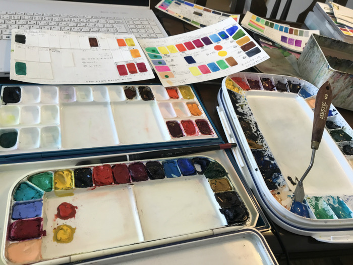 透明水彩パレットを整理する！！【I organized my palette.】