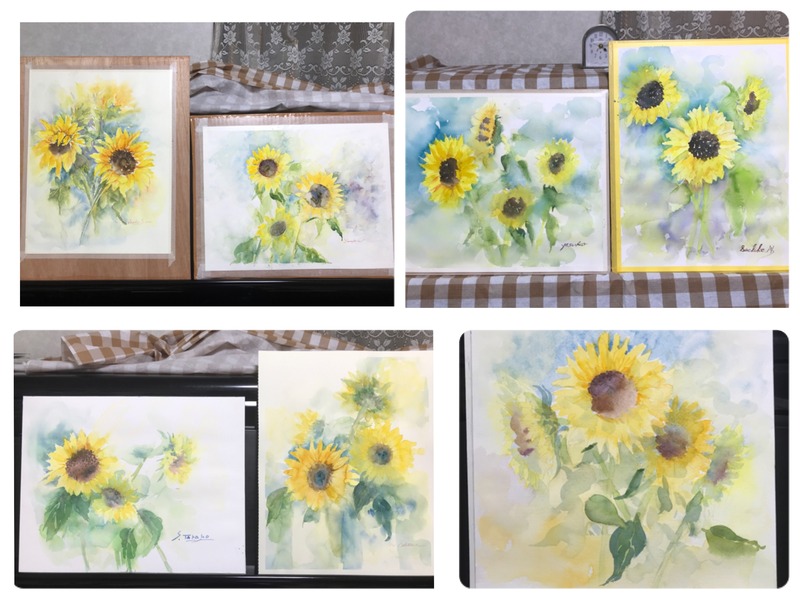 「ふわっと向日葵を描くワークショップ」ご参加ありがとうございました🌻