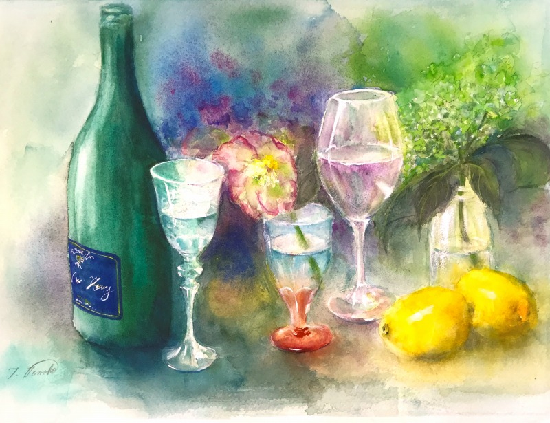 日本画水彩画⑰ 日本画水彩画⑰